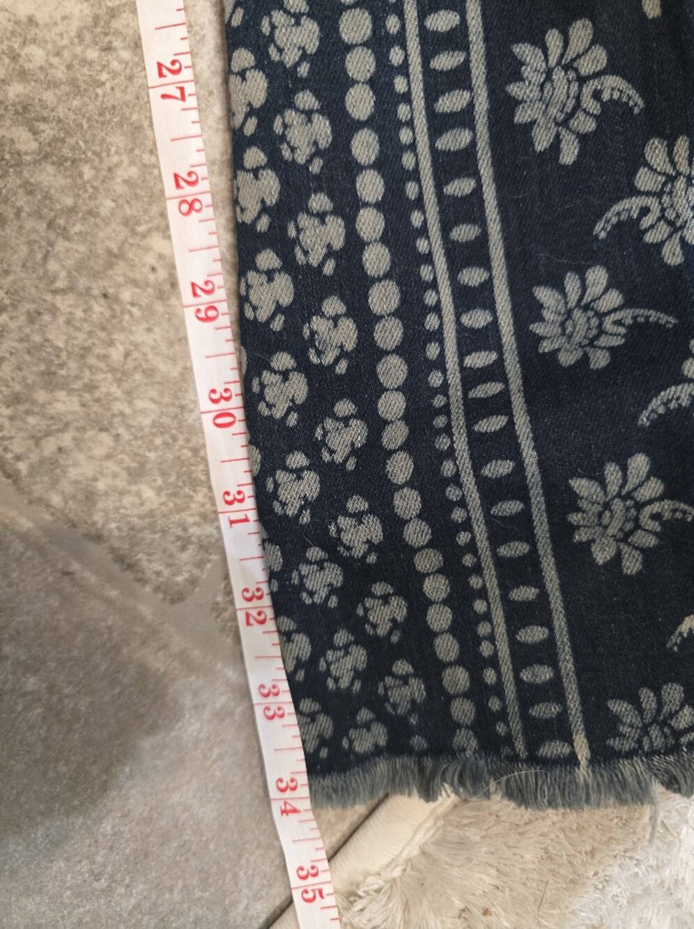 NWOT Free People Low Rise Flare Bell Bottom Jeans Cotton Mantra Hippie Blue 25 - Picture 10 of 13